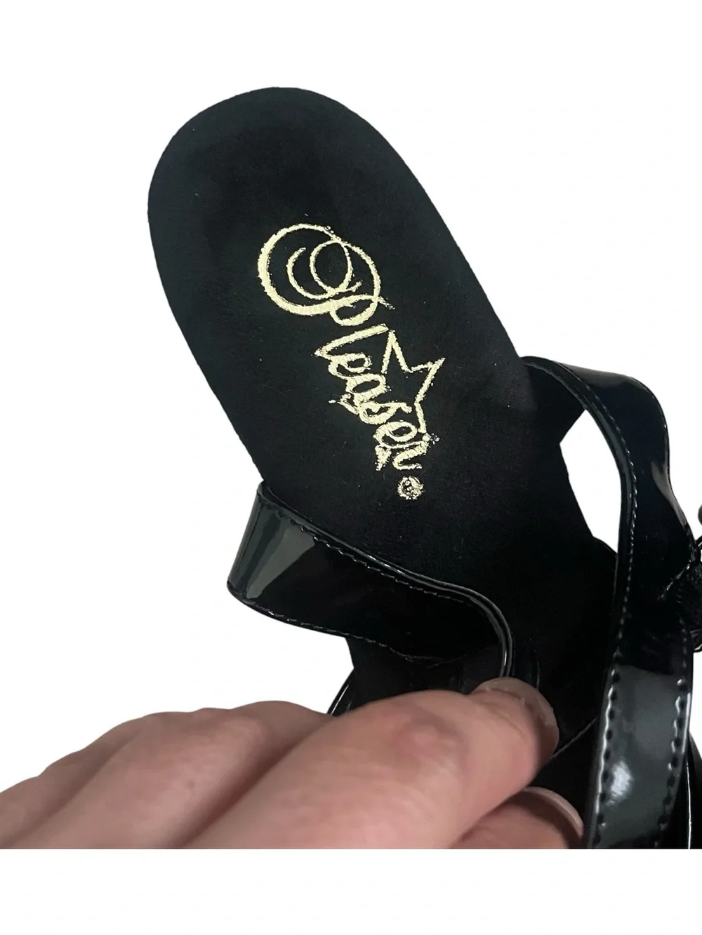 Pleaser Flamingo 809 Platform Ankle Strap Sandals Black Size 9